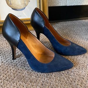 Madewell suede/leather pumps sz 7